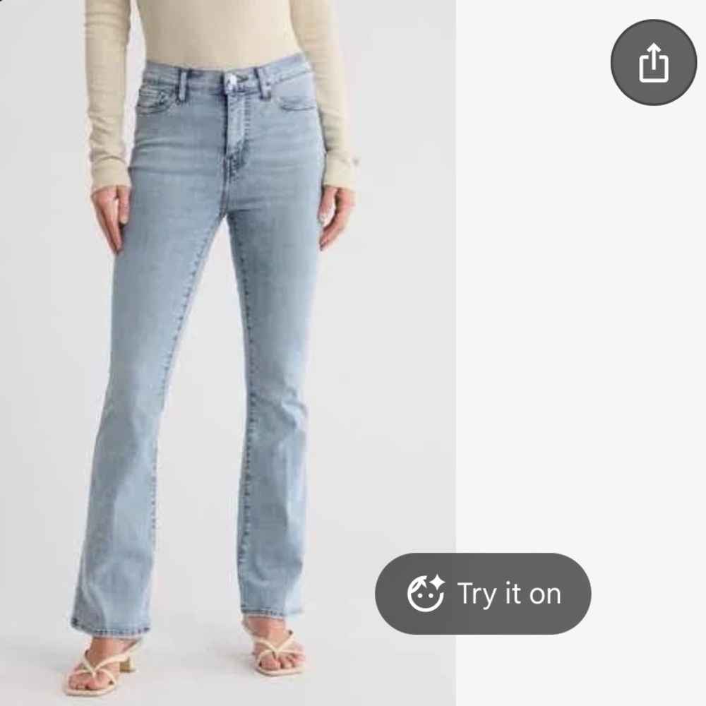 Frame Denim Sky Blue Cropped Jeans - Picture 6 of 6
